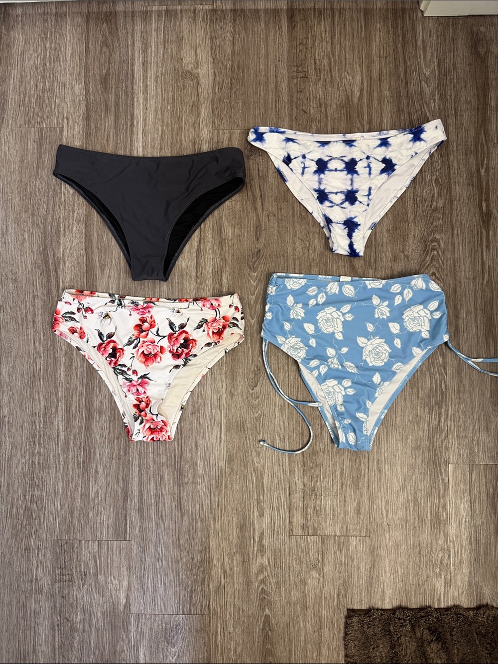 Various bikini bottoms